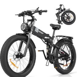 Ridstar DC26 2000W Folding Fat Tire Mountain Electric Bike
