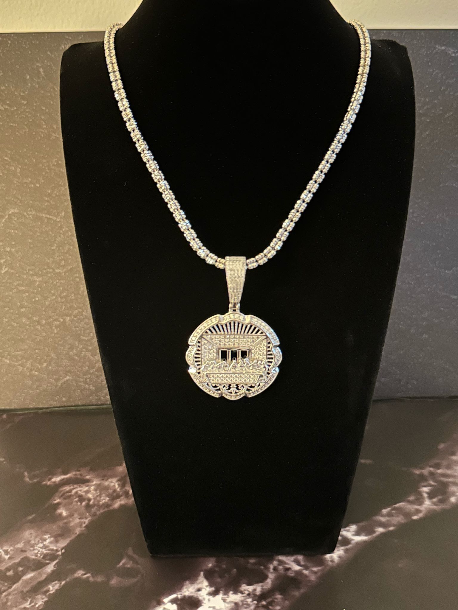 925 Silver Ice Chain With Pendant
