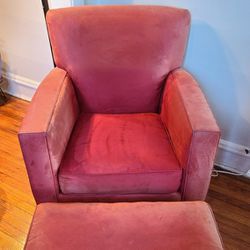 Swivel Chair with Ottoman