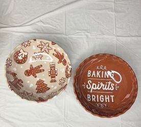 Wondershop Target Christmas Gingerbread Baking Spirits Bright Melamine Bowl Set