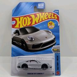 2026 Hot Wheels Porsche 911 Carrera T Gray  A CASE