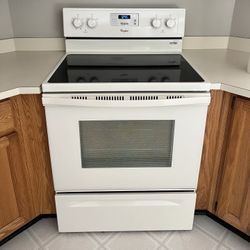 Glass Top Whirlpool Stove Electric 