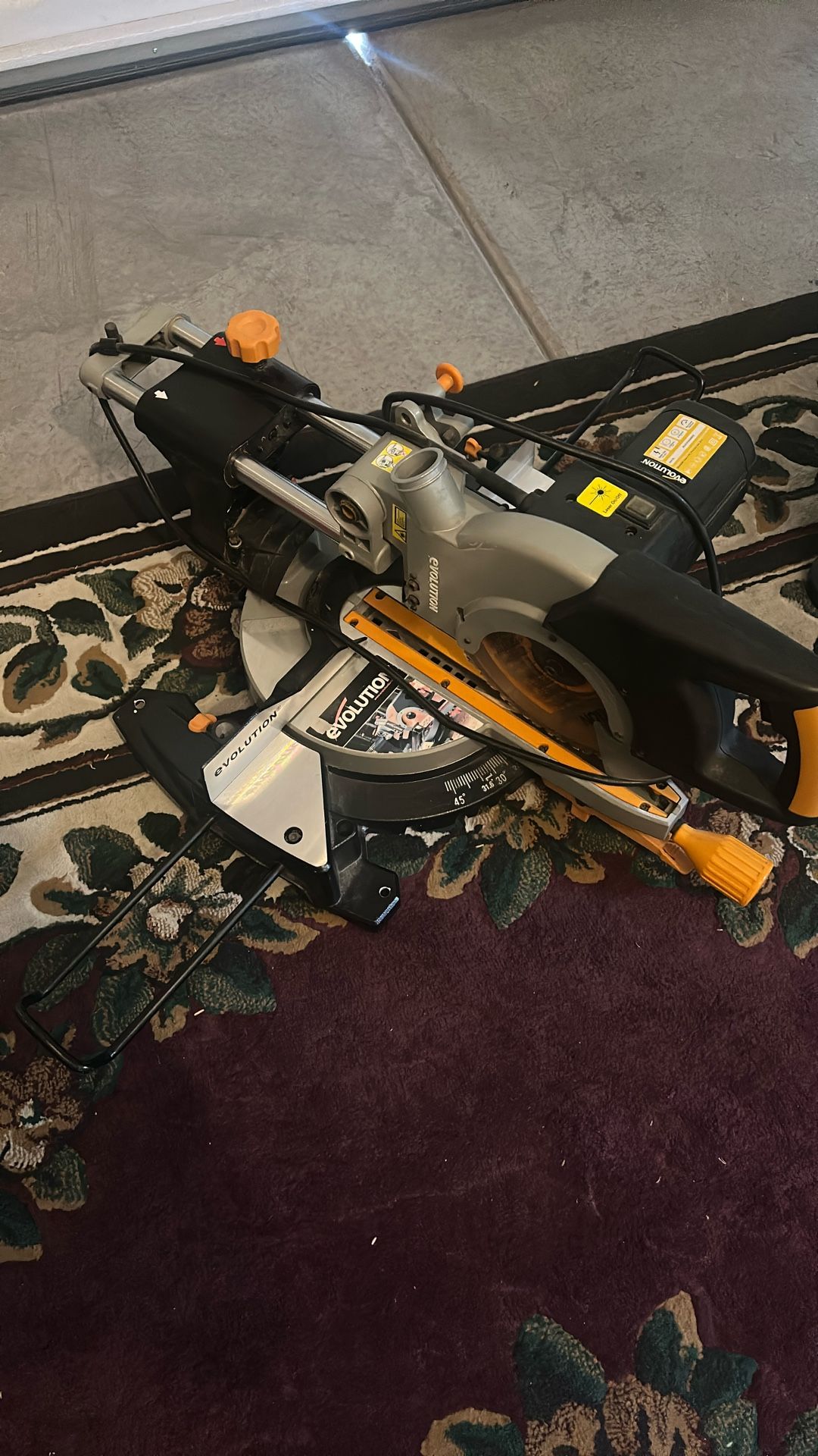 Evolution R255SMS-DB+ Multi-Material Sliding Mitre Saw