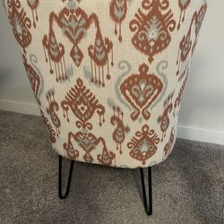 Wingback upholstered chairs (2) 