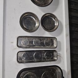  Magnetic Tray Holder for Socket Screw Nuts Bolts Metal Parts,Extra Strong Magnet,Thickened Tray,Stainless Steel

