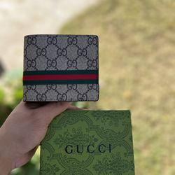Gucci Beige Monogram Wallet 