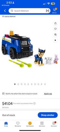 $15 Paw patrol Chase's Ride 'n' Rescue Transforming 2-in-1 Playset