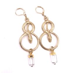 Crystal Snake Earrings