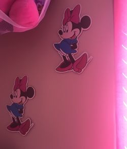 Minnie Mouse metal decorative wall hangers