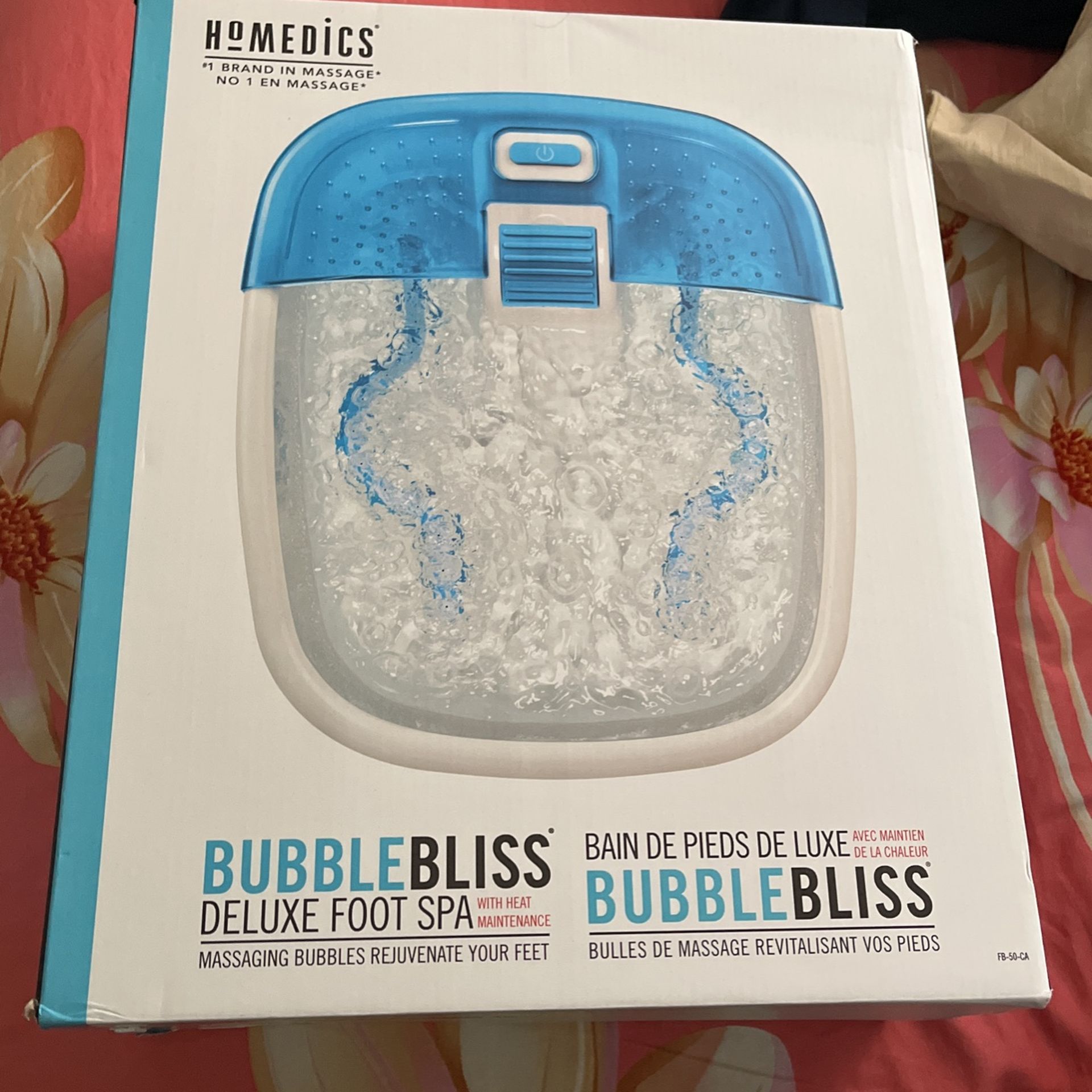 Bubble bliss deluxe foot spa massager