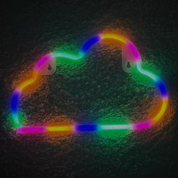 multi-color cloud LED sign