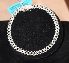 💎 925 Sterling Silver 2.16 CTW VVS D Moissanite Bracelet – 7.5" 💎