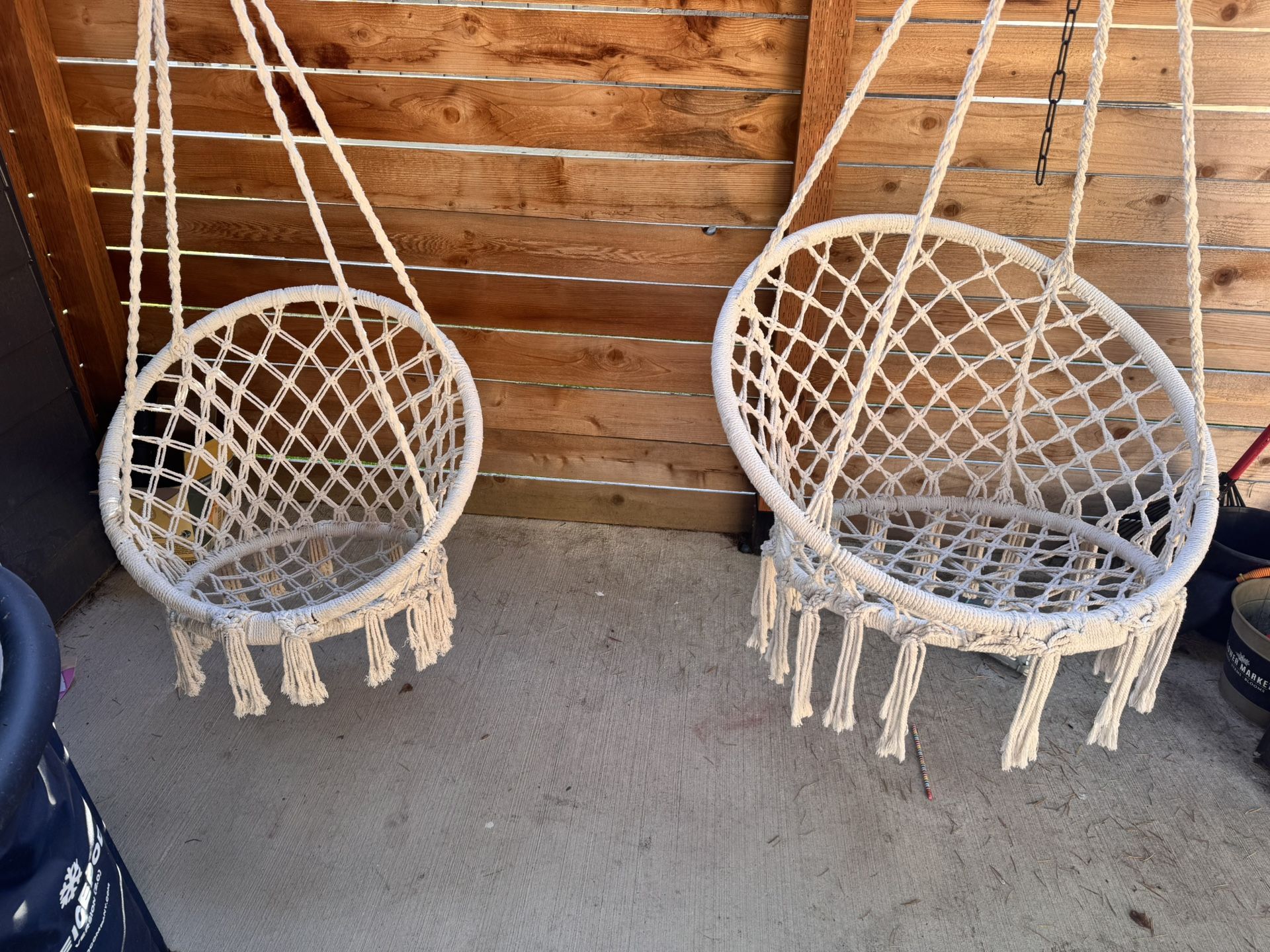 Hanging Macrame Chairs