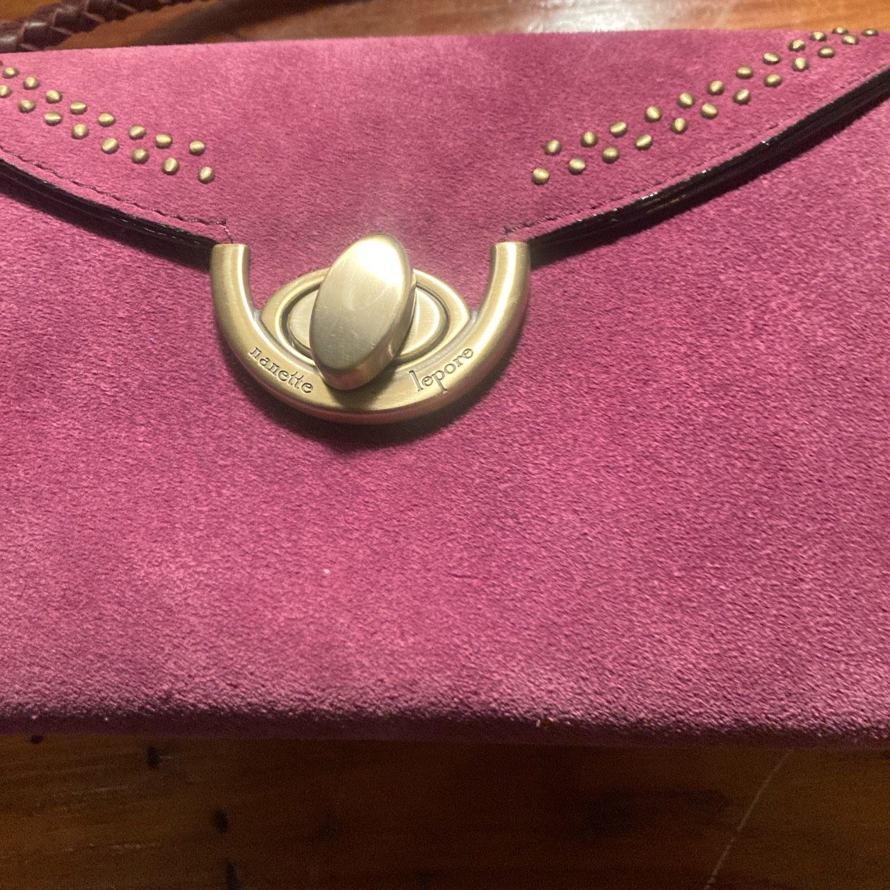 NWT Nanette Lenore Suede Crossbody 