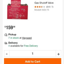 3/4 Earthquake Shut Of Valve 