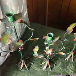3 Metal Candle Holder