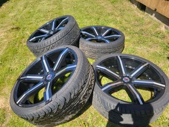 26" red sport wheels