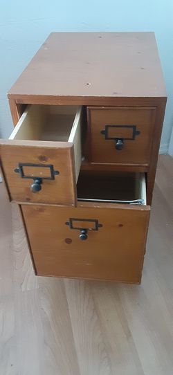Solid Wood File Cabinet