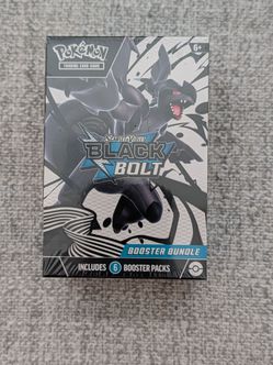Sealed Pokemon Scarlet & Violet Black Bolt Booster Bundle Box