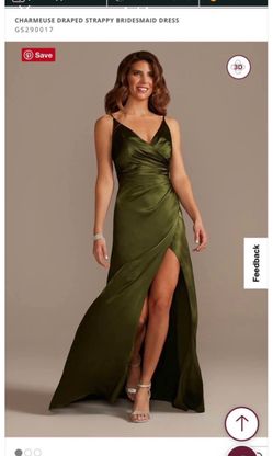 Olive Bridesmaid Dress size 6