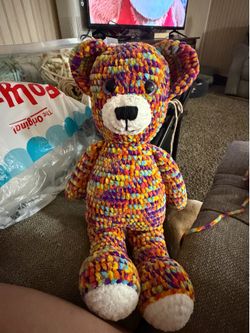 Lisa Frank Inspired Crochet Bear