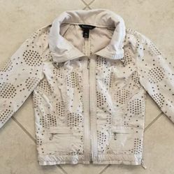 Women’s White House Black Market Jacket Size 00 Beige