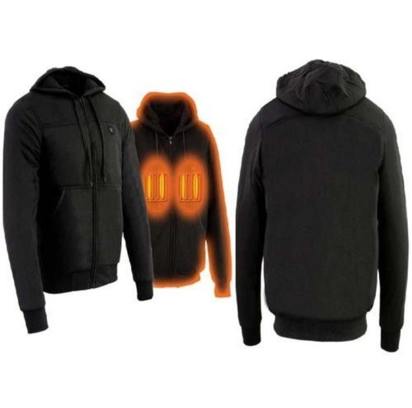 Milwaukee NexGen Heat Men's Heated Hoodie Size L, Battery Pack Included, Black