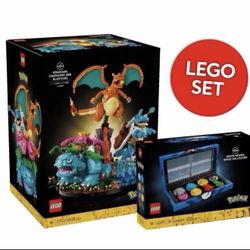 LEGO Venusaur Charizard and Blastoise #72153 And Kanto Badge box!