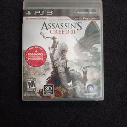 Assassin's Creed 3 For PS3 