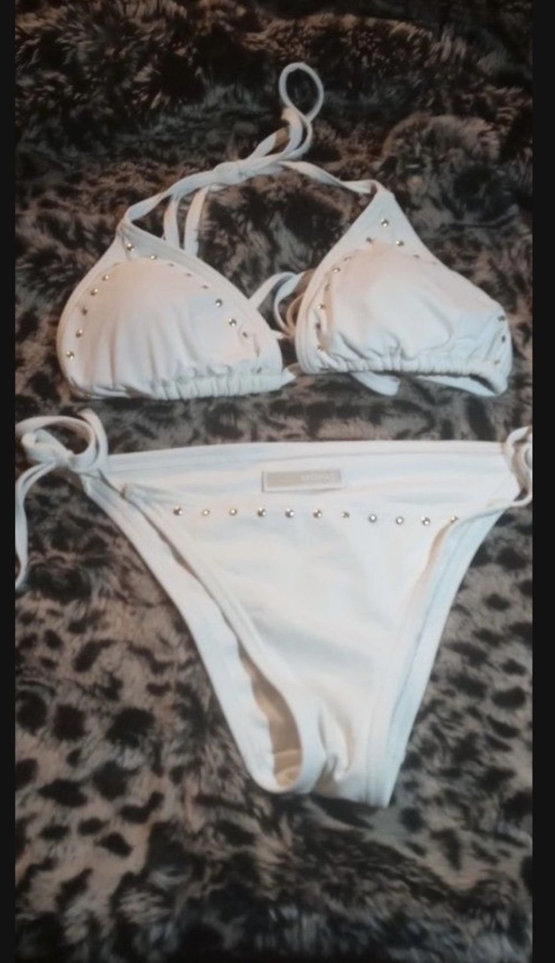 Michael Kors string Bikini triangle top Size XS