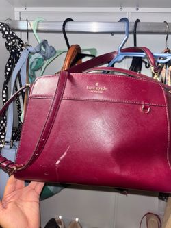 Burgundy Kate spade handbag