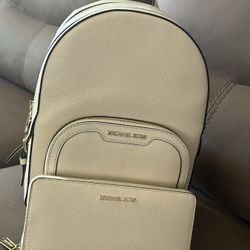 Michael Kors Backpack And Wallet