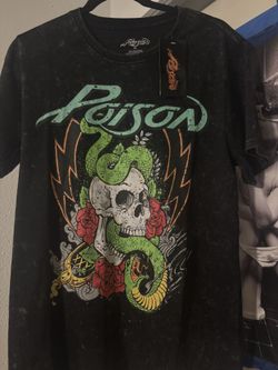 ( New ) Poison T-shirt  Medium Size 