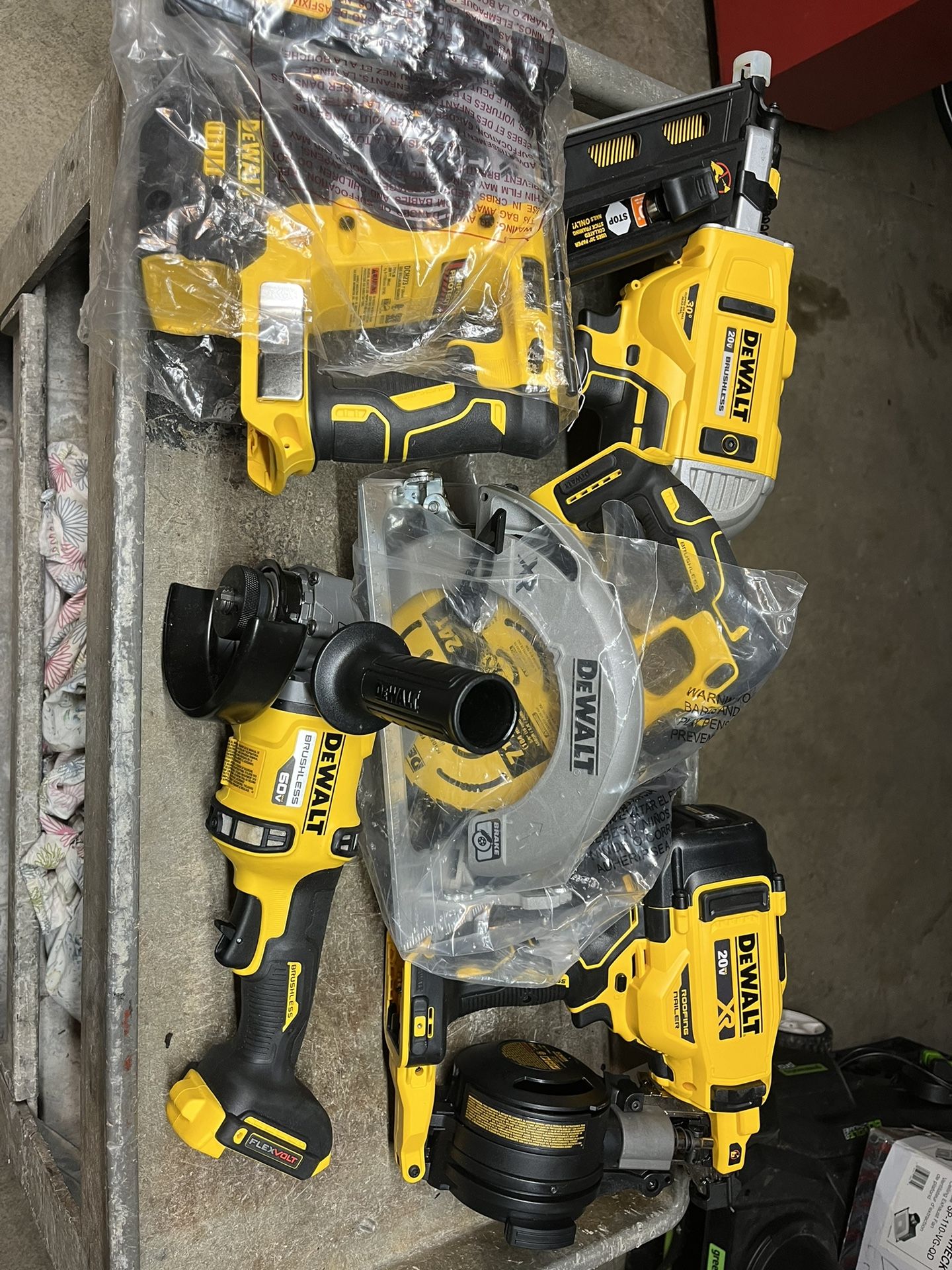 Assorted DeWalt tools