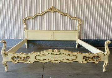 Cal King Bed Frame ( Rococo Style) 