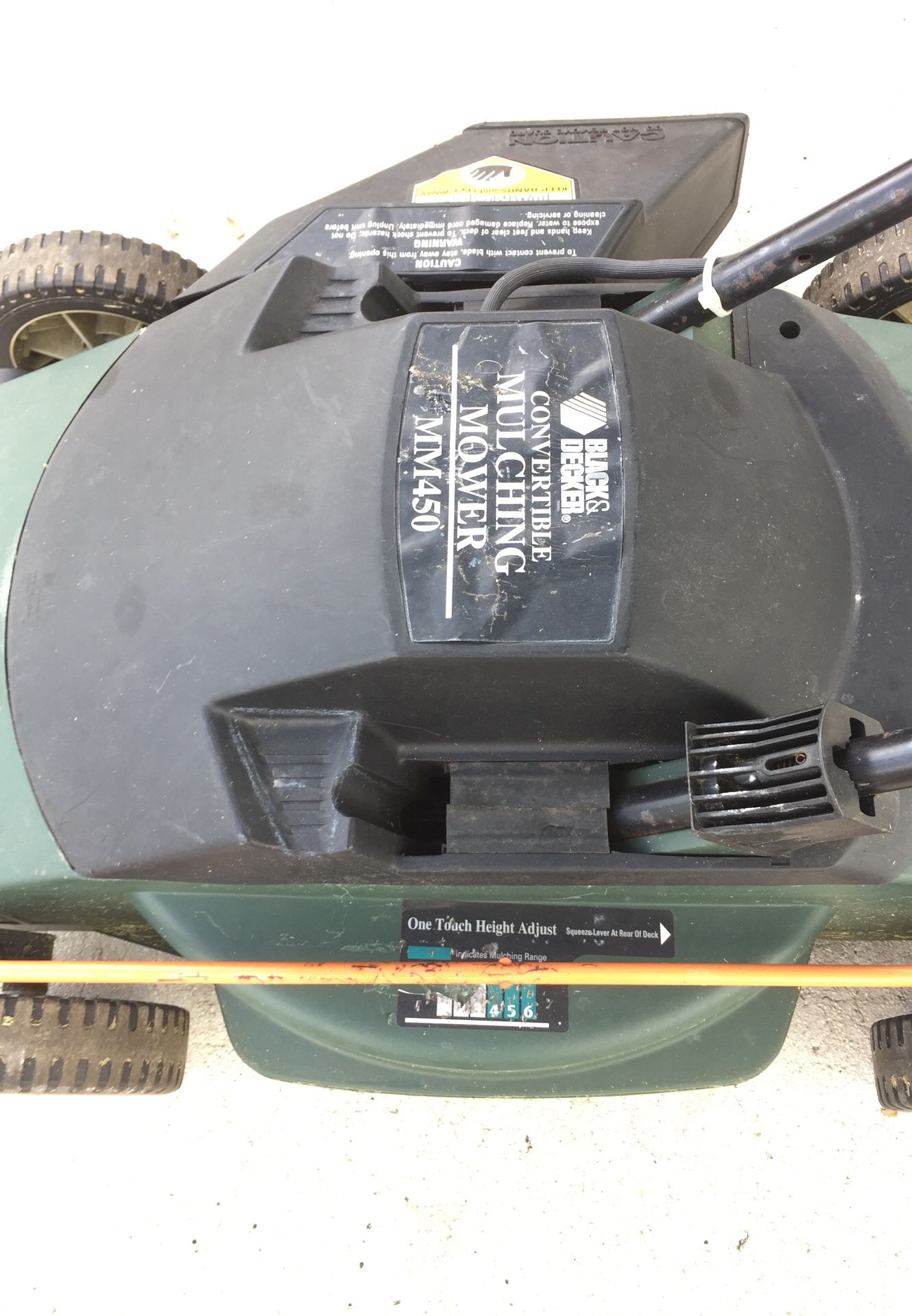 Electric Lawn Mower Black & Decker Convertible Mulching Electric Lawn Mover  MM450 for Sale in Palm Beach Gardens, FL - OfferUp