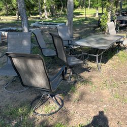 Patio Furniture Table With 6 Chairs 