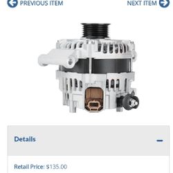 Lot # RR8904: New Alternator for Ford Escape 2 25L Focus 1 20L Fusion 2010 25L Transit Connect 3 20L Mazda Tribute 1 25L M