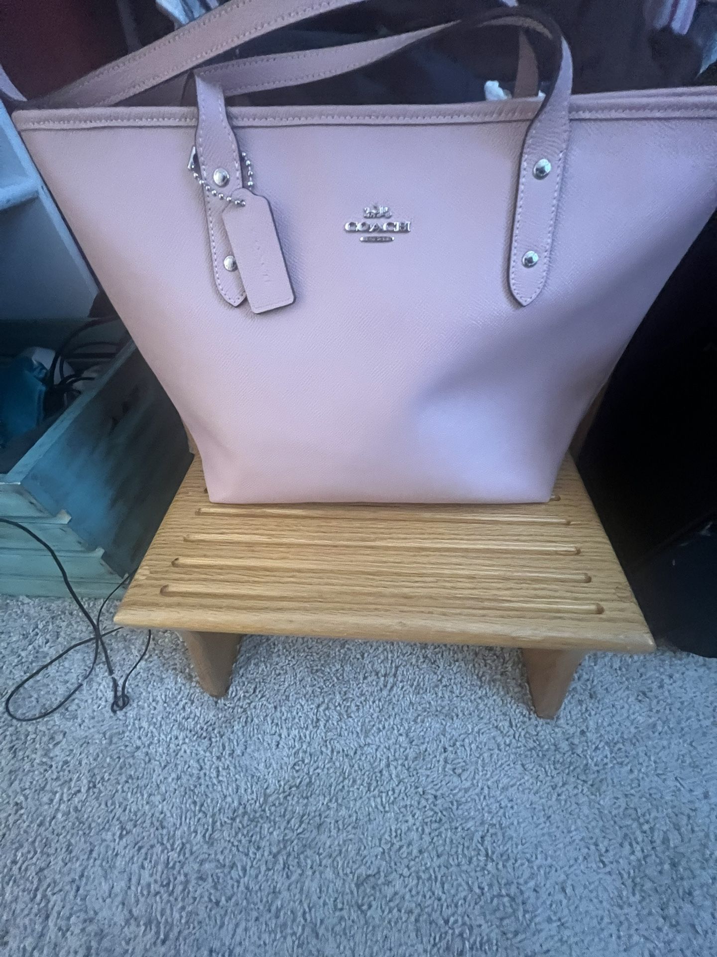 COACH TOTE-LEATHER BAG🇱🇷