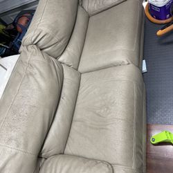 Free Full Leather Sofa