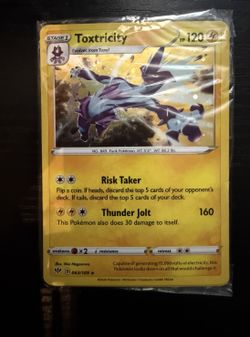 2020 Pokemon Toxtricity 063/189 Cosmos Holo Sealed Promo Packet