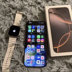 iPhone 16 Pro Max And Apple Watch Ultra 2 49MM Titanium Cellular 