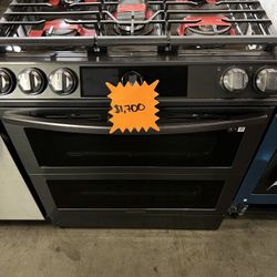 Samsung Black Stainless Steel Double Oven