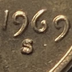 1969 S Lincoln Cent Poor Mans Ddo