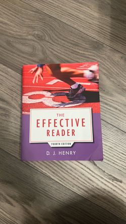 The Effective Reader – Fourth Edition by D. J. Henry