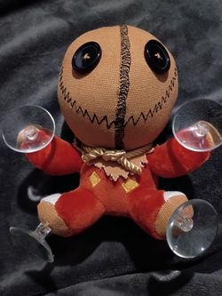 Kidrobot Trick 'r Treat Sam Plush Window Clinger Featuring a Burlap-textured Head with Button Eye.