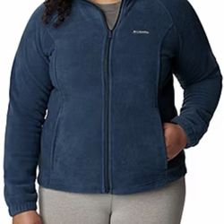 Columbia Benton Springs Plus Fleece Lightweight Jacket Size 3X Like New MSRP $65