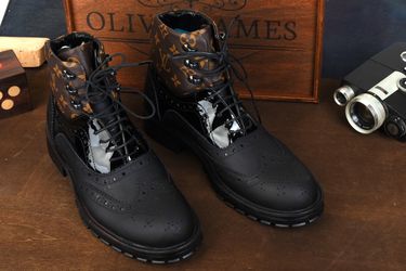 Limited production special design genuine leather men's boots (pls read desc.)