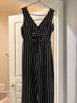 One Piece Blk & White Jumpsuit
