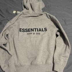 essentials hoodie dark oatmeal